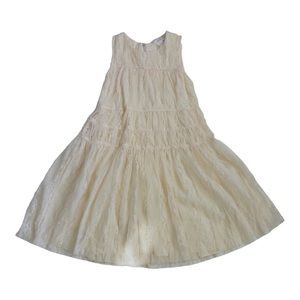 Zara Lace Cream Color Dress Size  9